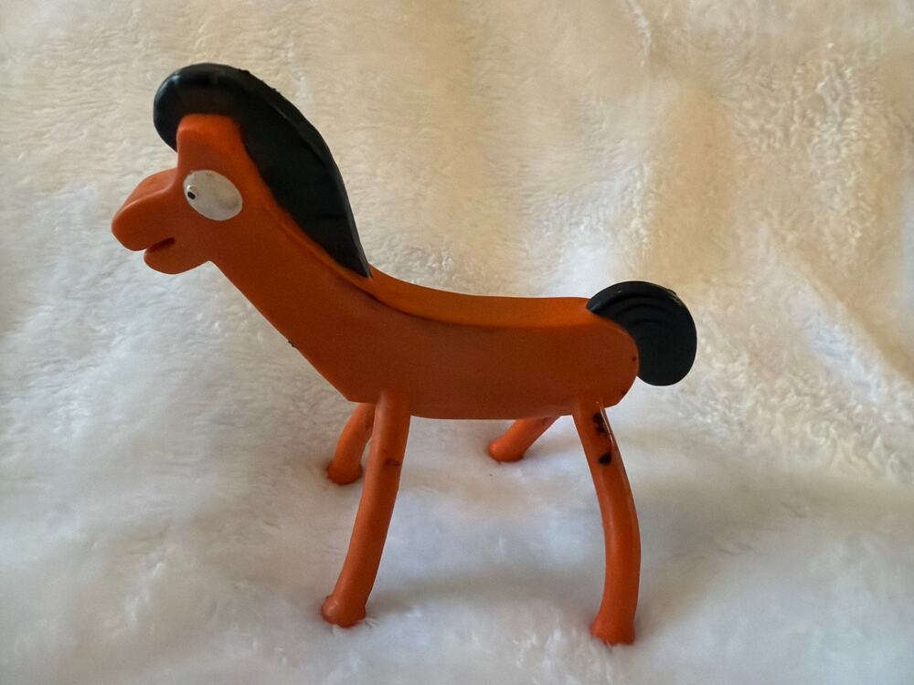 Vintage Jesco Gumby Pokey Horse Bendable Figure Hong Kong Rubber Toy 6" Rare